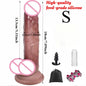Vibrador Realista De Silicone Com Ventosa