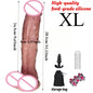 Vibrador Realista De Silicone Com Ventosa