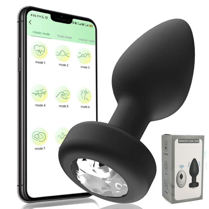 Plugue Anal Vibrador 10 Velocidades