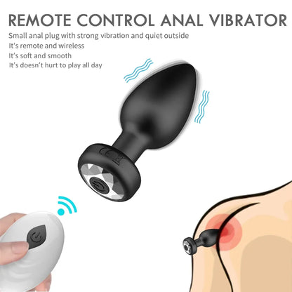 Plugue Anal Vibrador 10 Velocidades