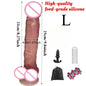 Vibrador Realista De Silicone Com Ventosa