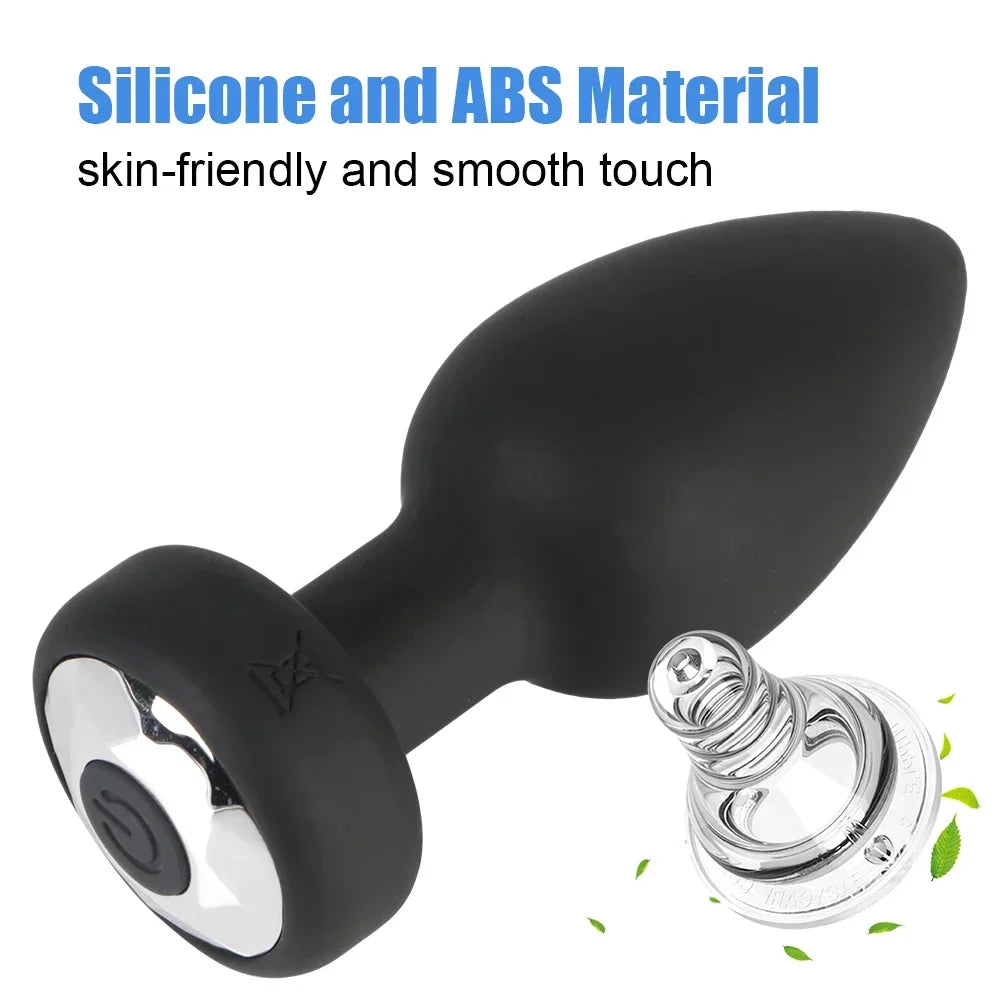 Plugue Anal Vibrador 10 Velocidades