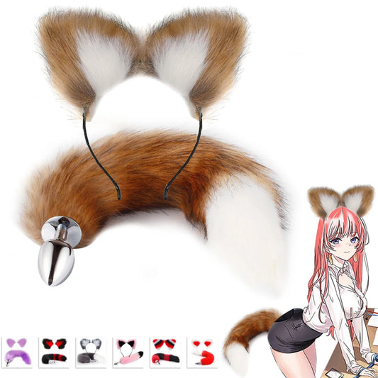 Plugue anal rabo de raposa