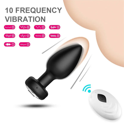 Plugue Anal Vibrador 10 Velocidades