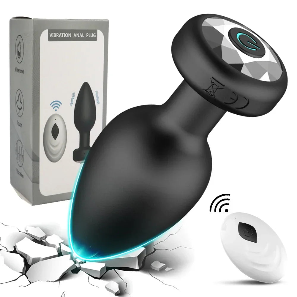 Plugue Anal Vibrador 10 Velocidades