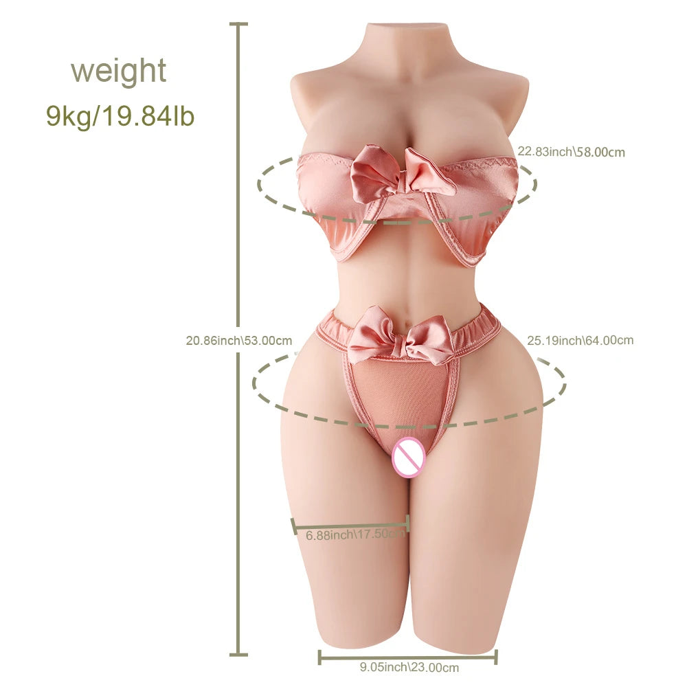 Boneca Sexy de Meio Corpo, Masturbador
